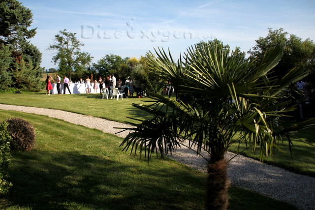 grand jardin pour le Vin d'honneur