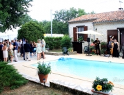 Musiciens jazz lors du vin d'honneur